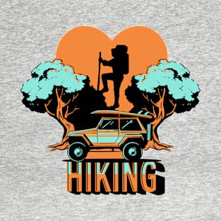 I Love Hiking Retro T-Shirt